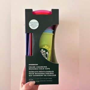 Starbucks color changing cups set of 5